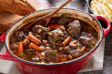 Traditional Bœuf bourguignon Recipe