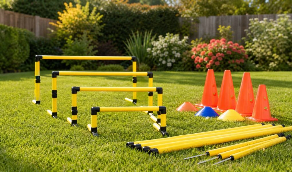 BlueChase Ocean Bramble Speed & Agility Hurdles Set Review: 3 Heights, 12 Cones & 6 Poles for Kids Training BlueChase Ocean Bramble Speed & Agility Hurdles Set Review: 3 Heights, 12 Cones & 6 Poles for Kids Training