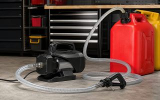 TINRIEF Automatic Fuel Transfer Pump Review: Auto Stop Sensor & 3 Can Adapters for Safe, Fast Gas Pumping